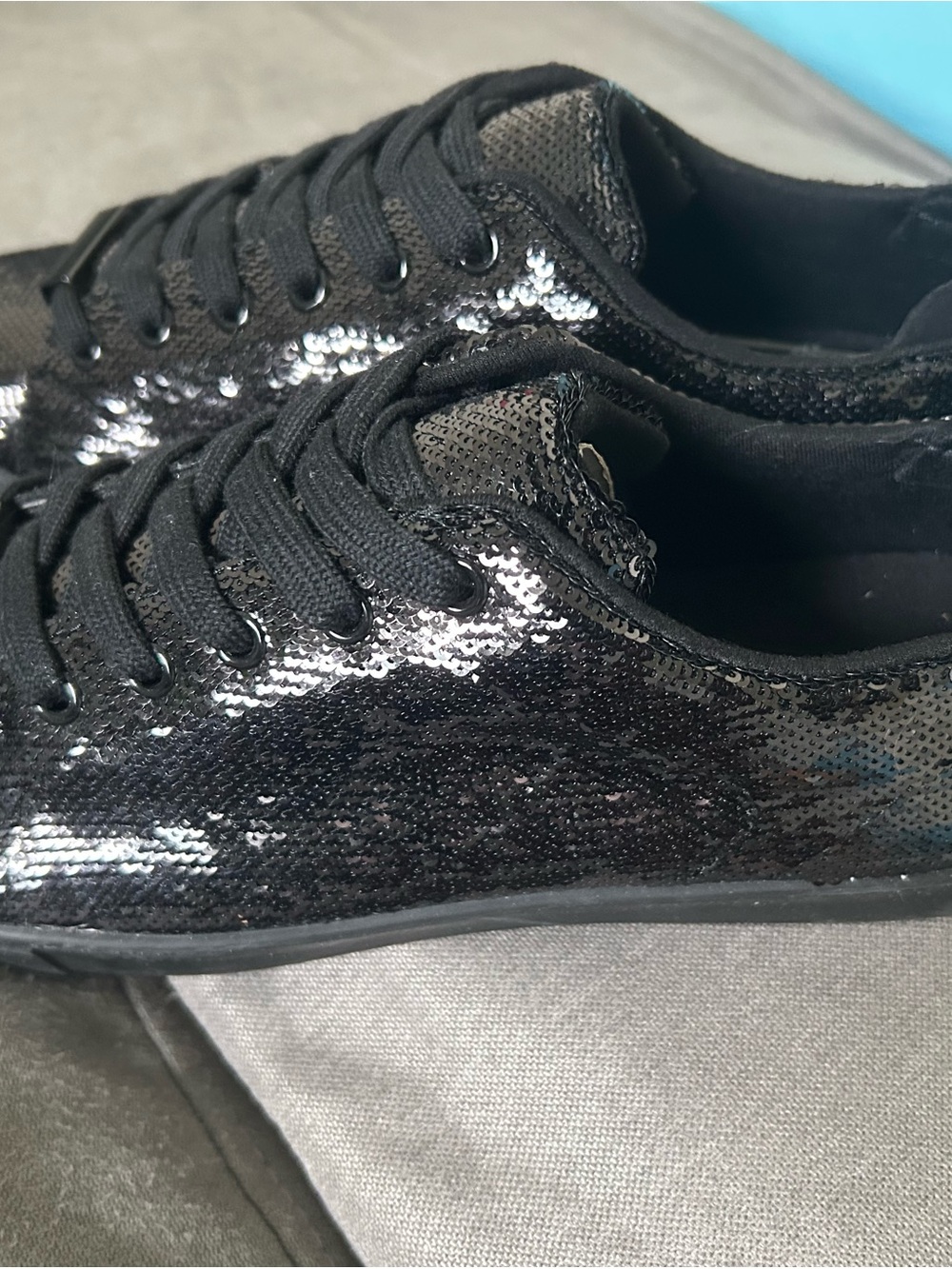 Aldo Black Sequin Women’s Casual Sneakers